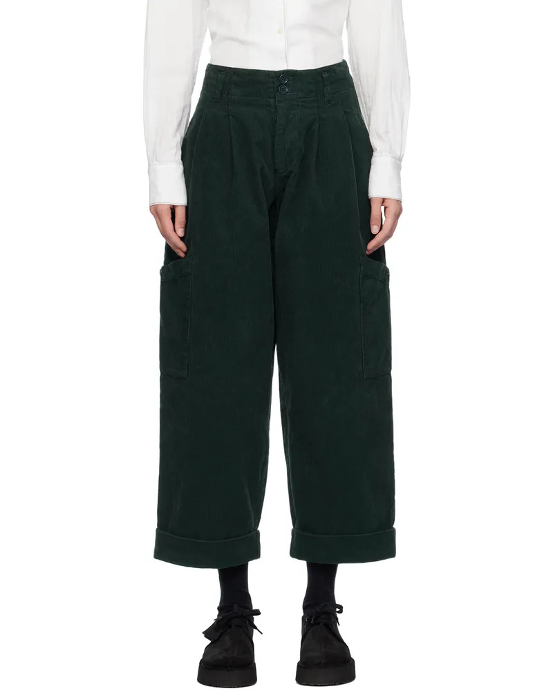 YMC Green Grease Trousers 30-green