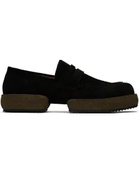 Dries van Noten Black Platform Loafers Black