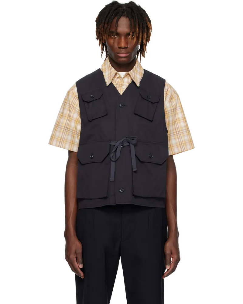 Engineered Garments Navy C-1 Vest Pb002