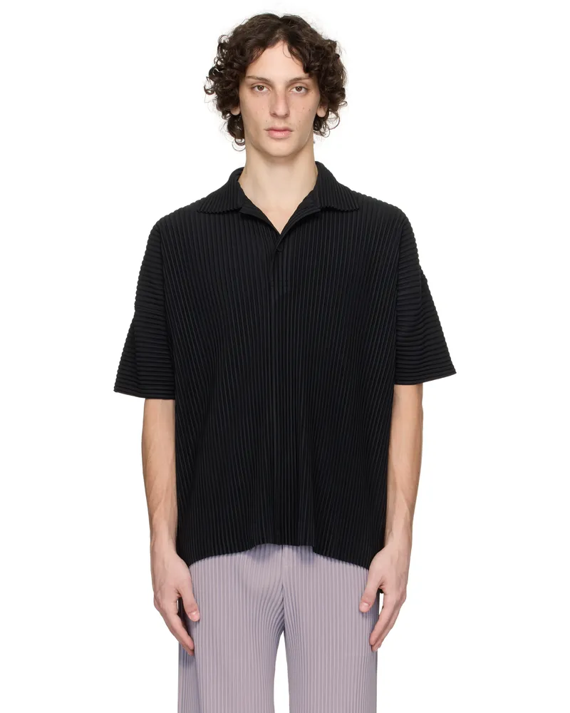 Issey Miyake Black Monthly Color May Polo 15-black