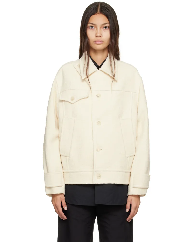 Commission Off-White Patch Jacket Marshmallow