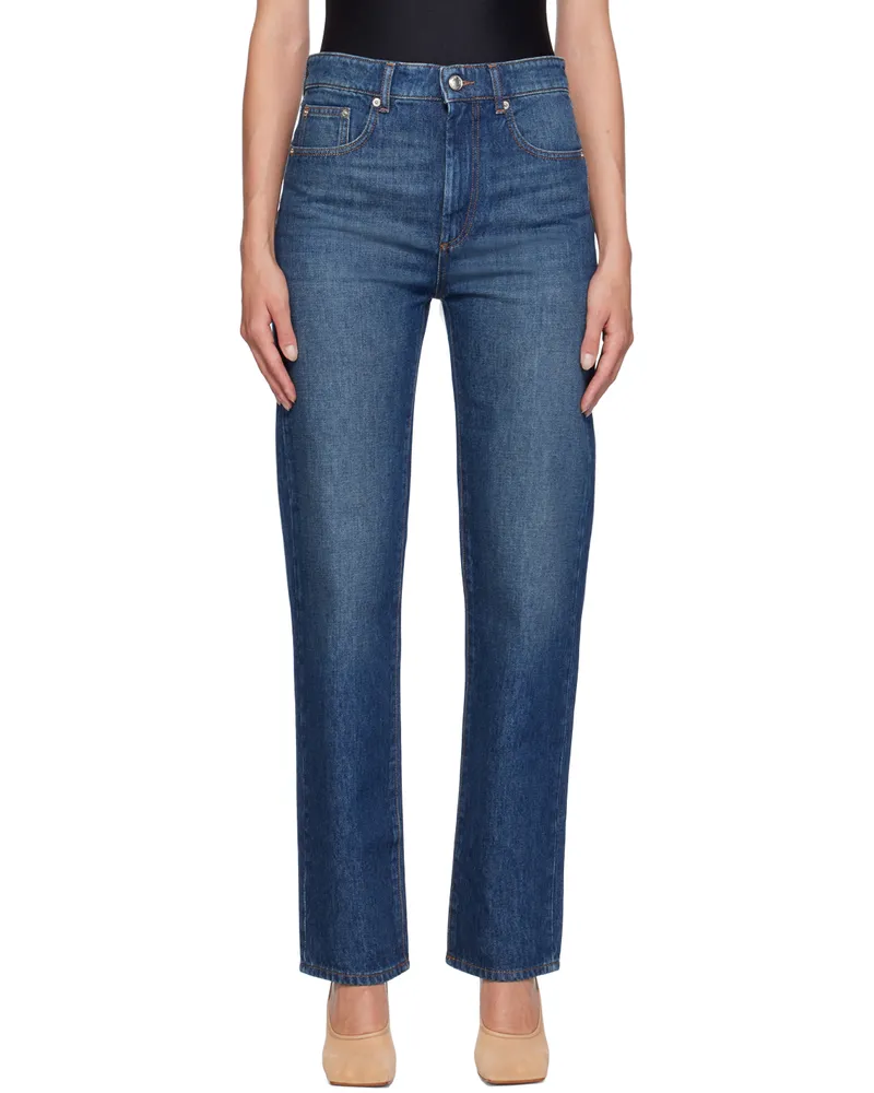 SPORTMAX Blue Low-Rise 5-Pocket Jeans 007