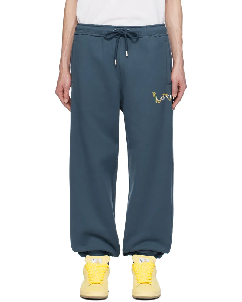 Lanvin Blue CNY Sweatpants Thunder