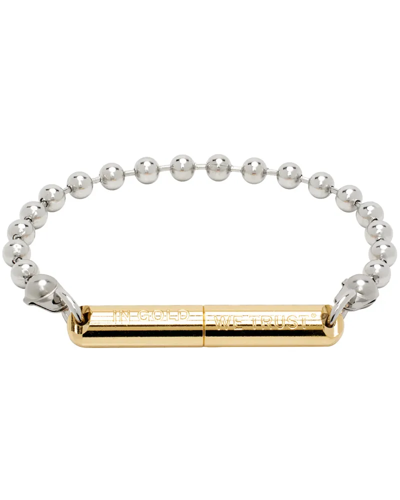 In Gold We Trust Paris Silver & Gold Jack Bracelet Gold