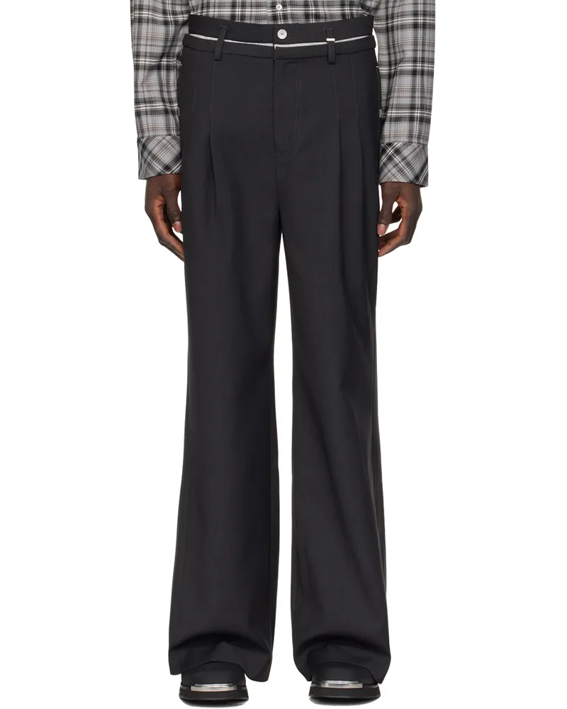 C2H4 Gray Four-Pocket Trousers Literal