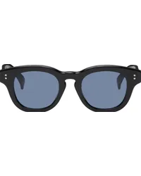 Kenzo Black Paris Round Sunglasses Shiny