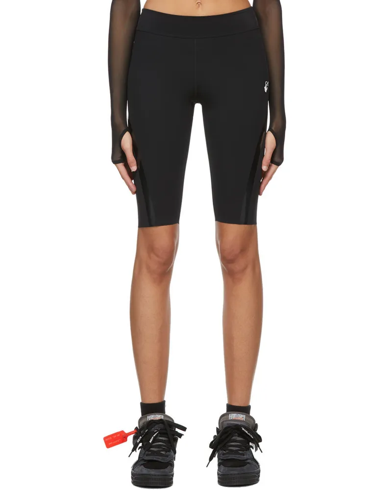 OFF-WHITE Black Athleisure Cycling Shorts Black