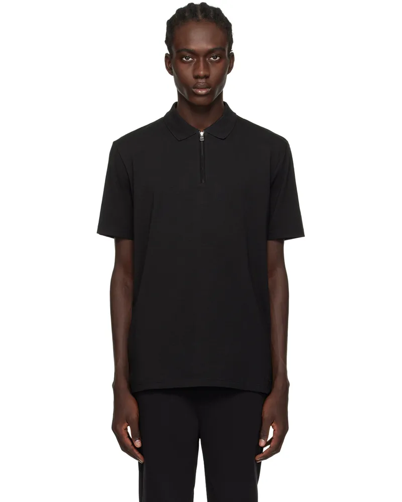 HUGO BOSS Black Bonded Polo Black