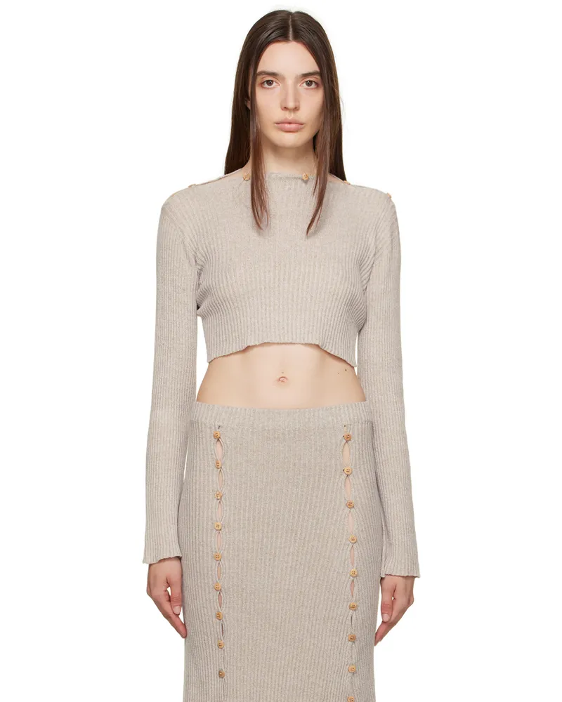 Baserange Brown Birgi Sweater Undyed