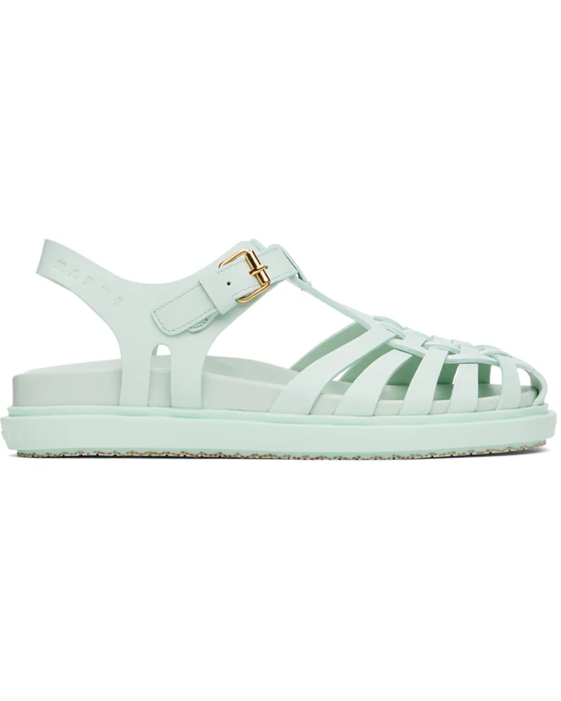 Marni Blue Fisherman Fussbett Sandals 00b18