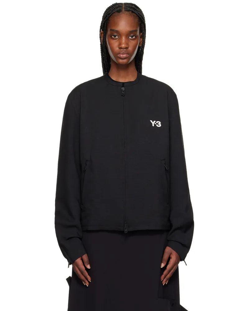 Y-3 Black Zip Jacket Black