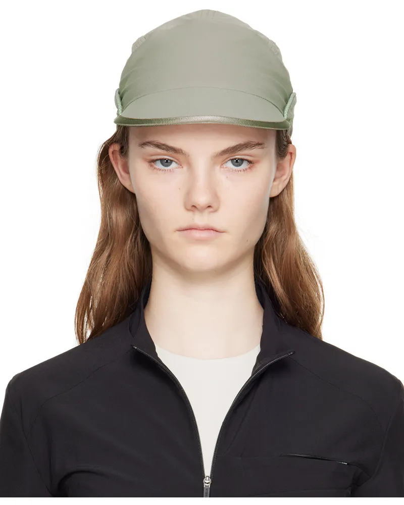 Hyein Seo Gray Piping Cap Warm