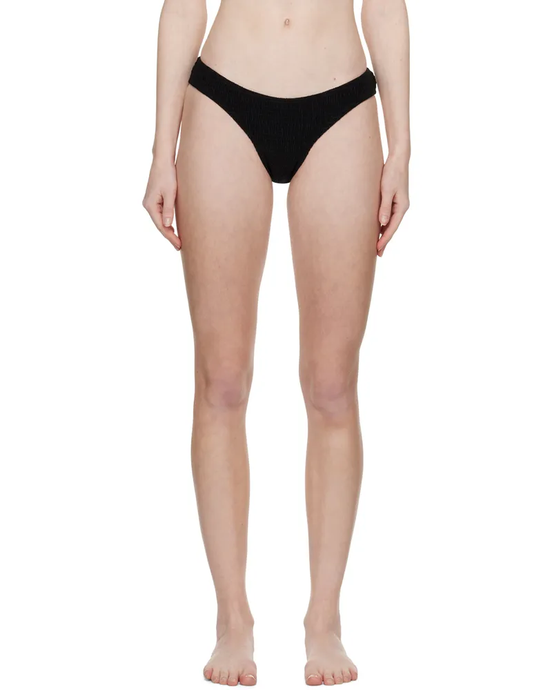 Totême Black Smocked Bikini Bottoms 200