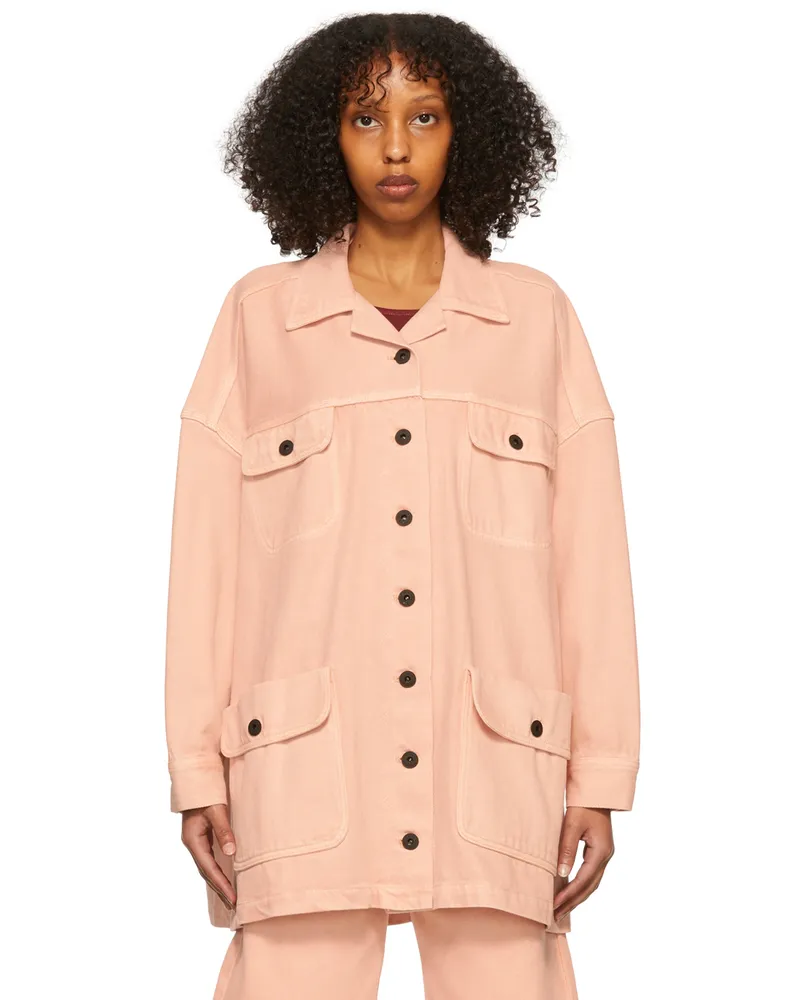 Brain Dead Pink Swing Denim Jacket Pink