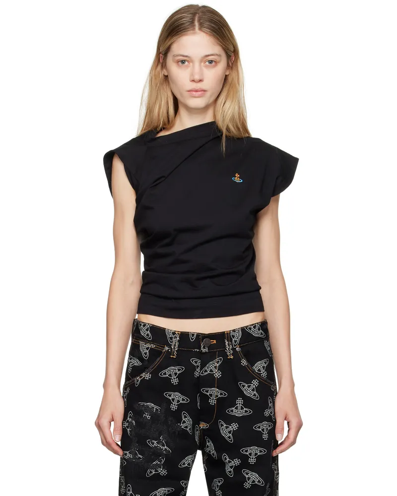 Vivienne Westwood Black Hebo T-Shirt N401