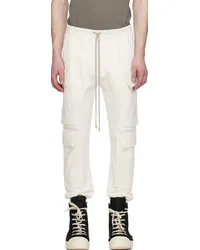 Rick Owens Off-White Mastodon Mega Cargo Pants Milk