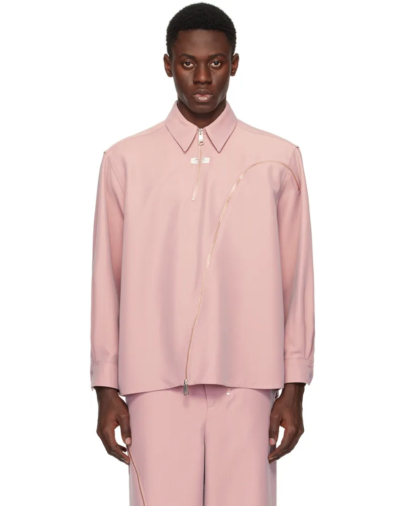 Adererror Pink Zip Shirt Pink