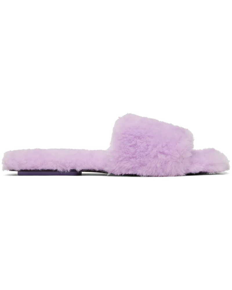 Marc Jacobs Purple 'The J Marc' Teddy Sandals 533