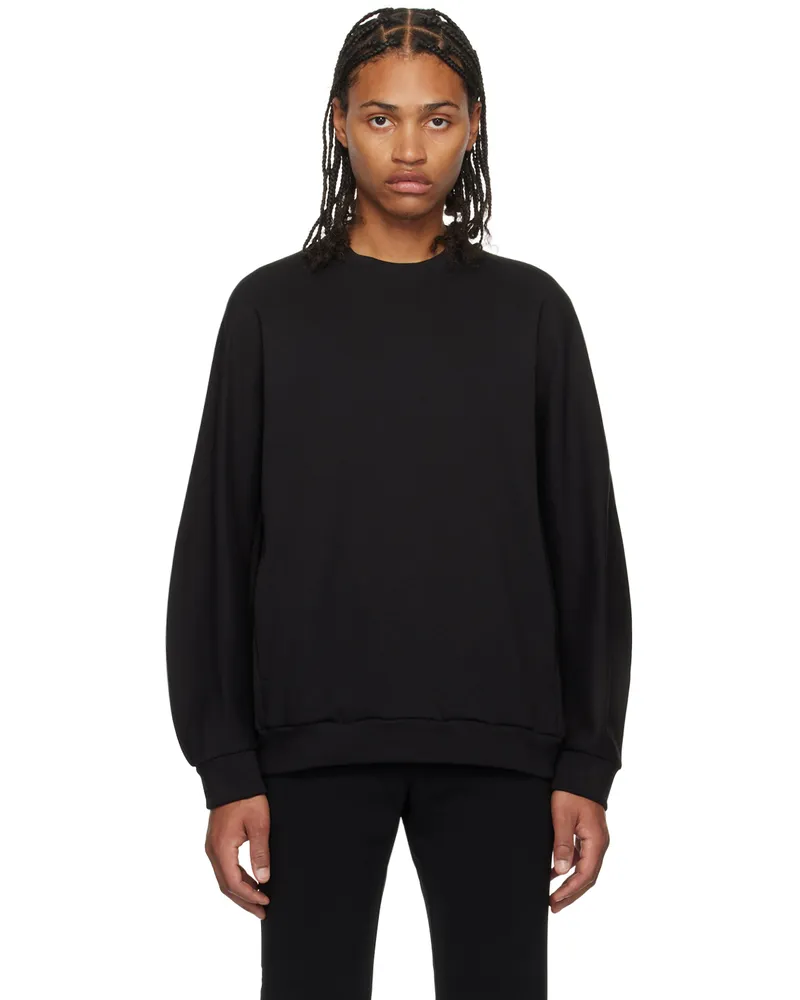ATTACHMENT Black Paneled Sweatshirt Black