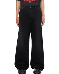 Balenciaga Black Baggy Jeans Sunbleached