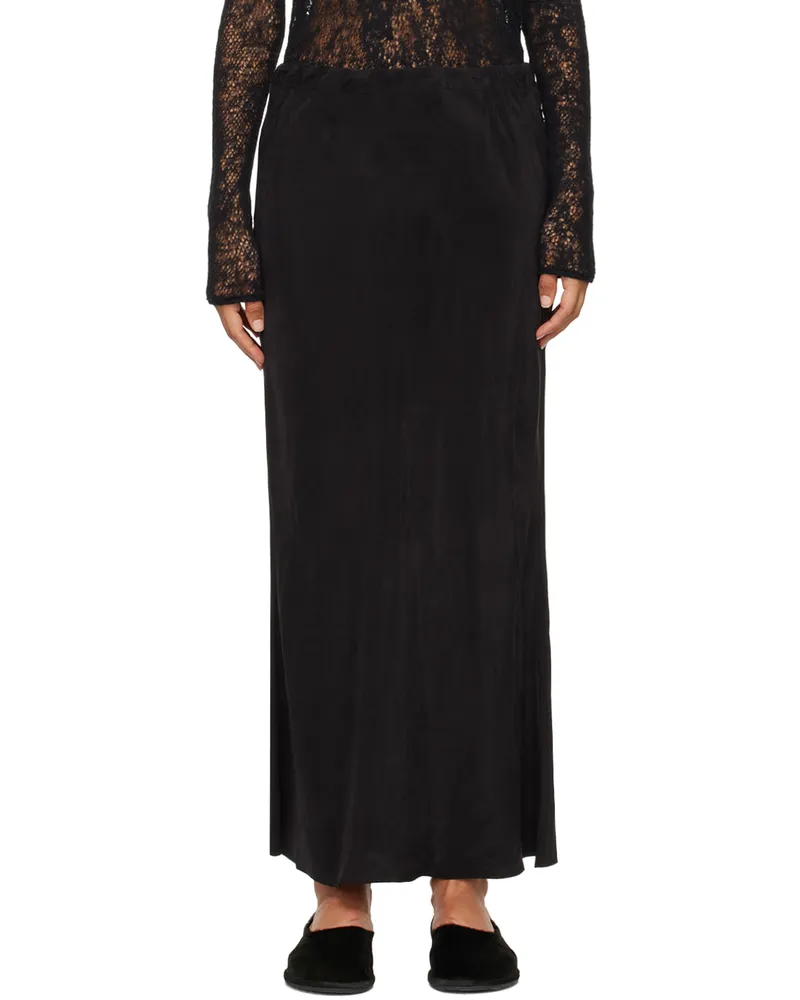 Gabriela Coll Garments Black No.290 Midi Skirt 02