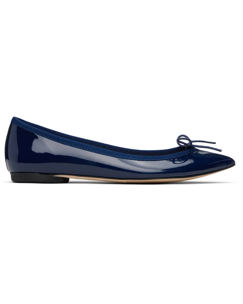 Repetto Navy Brigitte Pointy Toe Ballerina Flats Classique