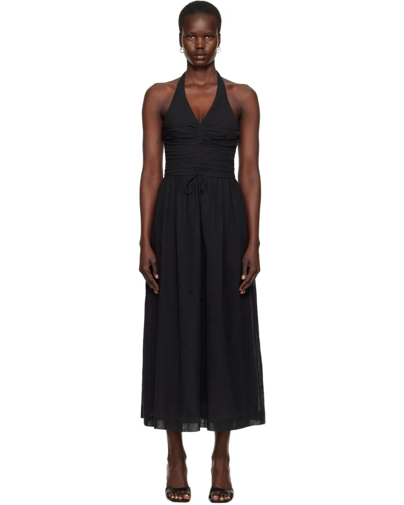 bec & bridge Black Franca Halter Maxi Dress Black