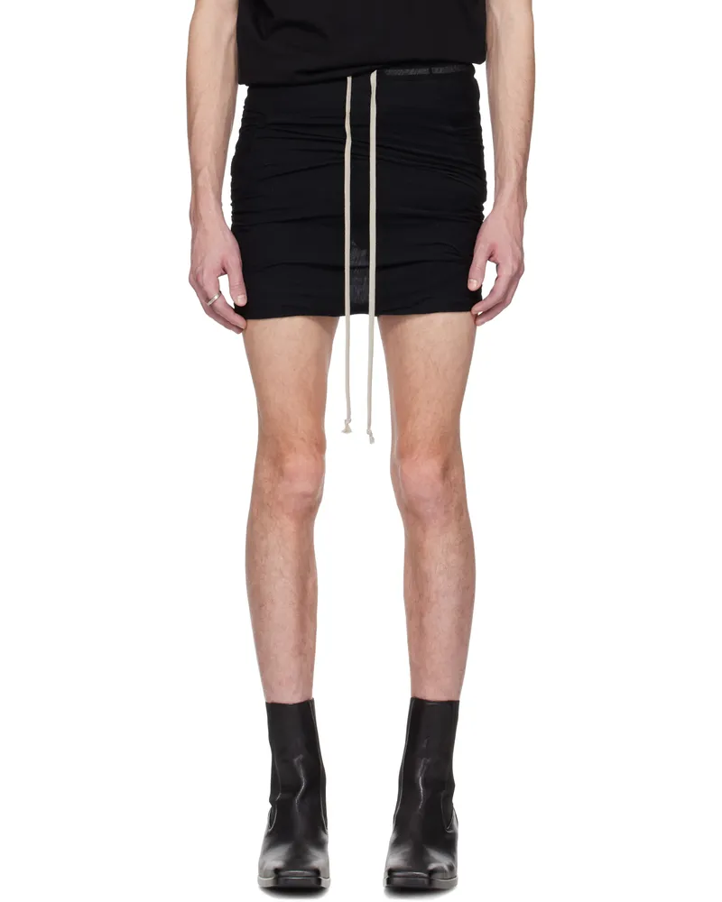 Rick Owens Black Hollywood Buds Shorts 09