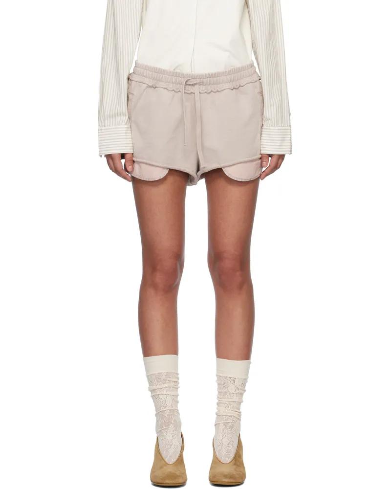 Acne Studios Gray Appliqué Shorts Dmn