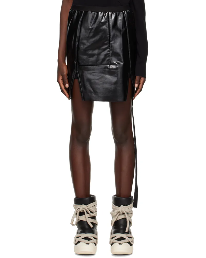 DRKSHDW by Rick Owens Black Sacrimini Denim Miniskirt 09
