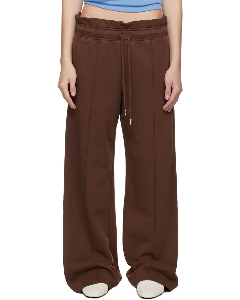 J.W.Anderson Brown Gathered Waist Track Pants 621