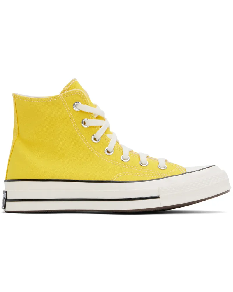 Converse Yellow Chuck 70 High Top Sneakers Golden