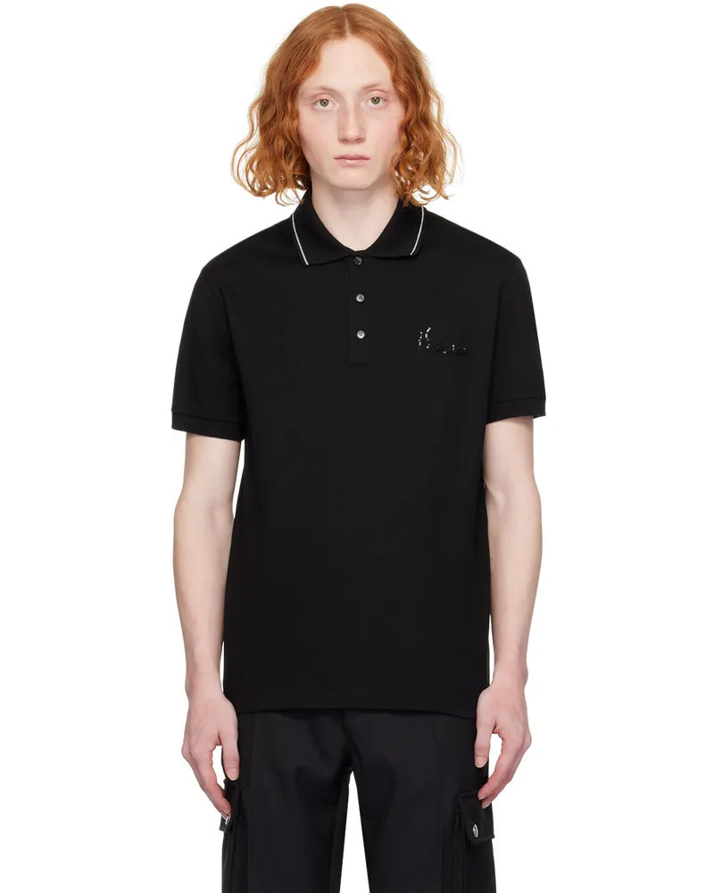 Versace Black Nautical Polo 1b000-black