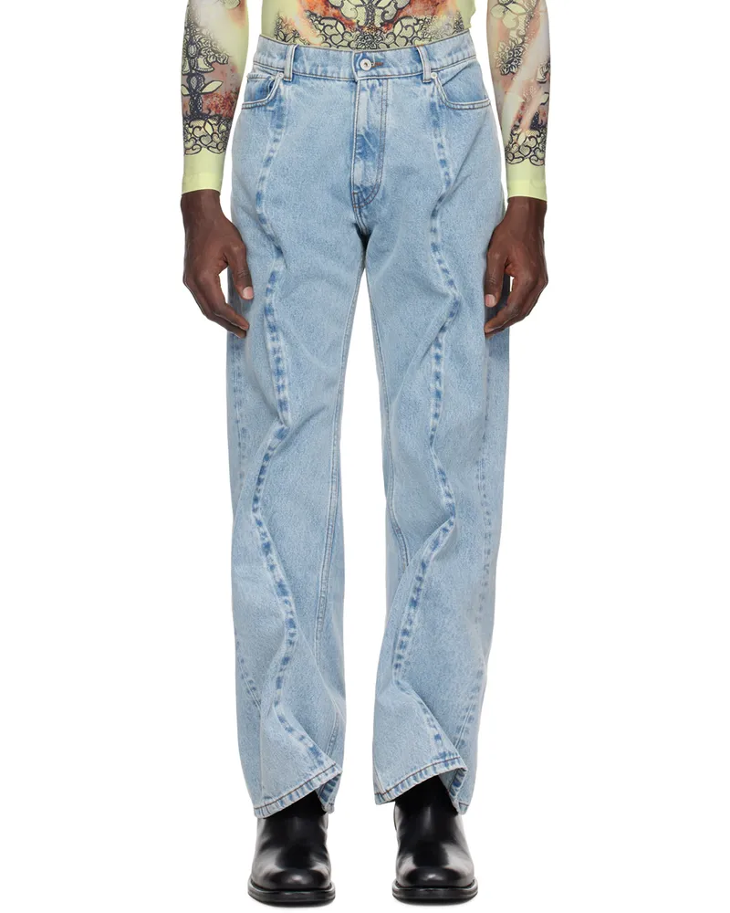 Y/PROJECT Blue Wire jeans Evergreen