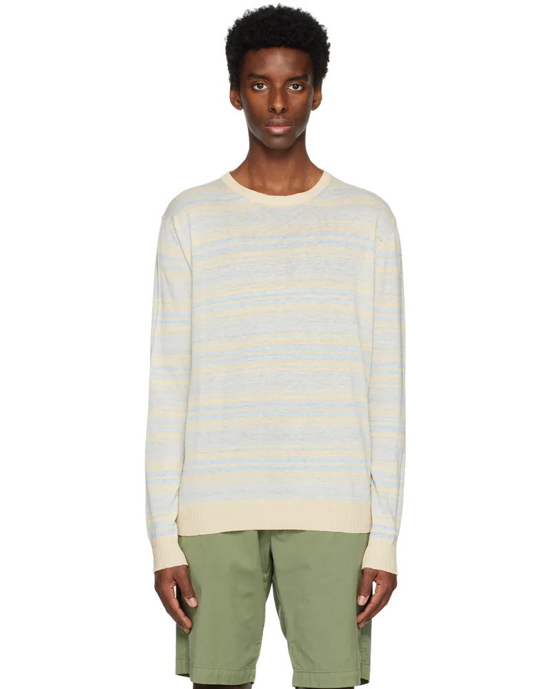 ASPESI Beige Striped Sweater 20051