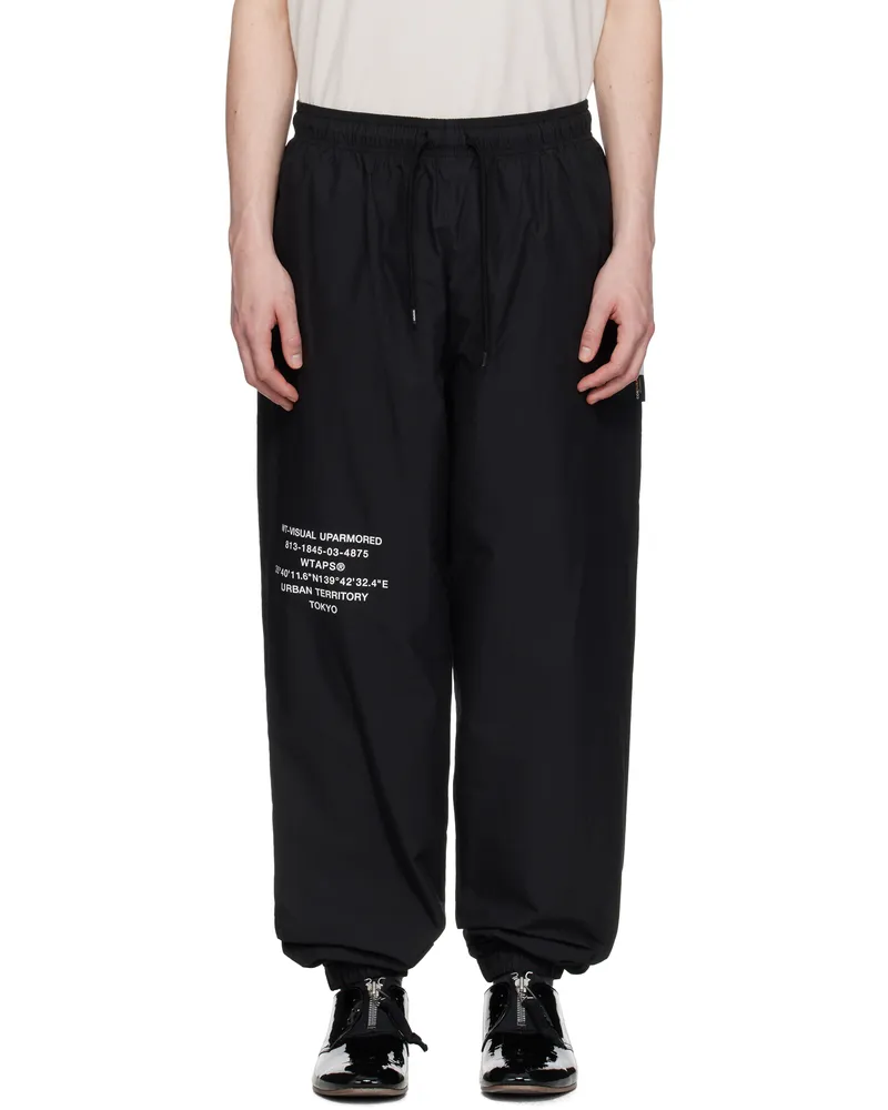 WTAPS Black SPST2002 Lounge Pants Black