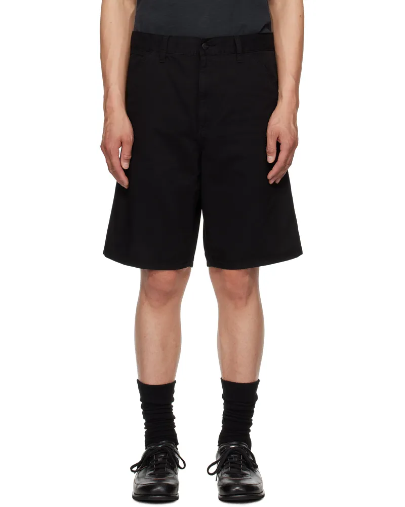 Carhartt WIP Black Single Knee Shorts 89gd