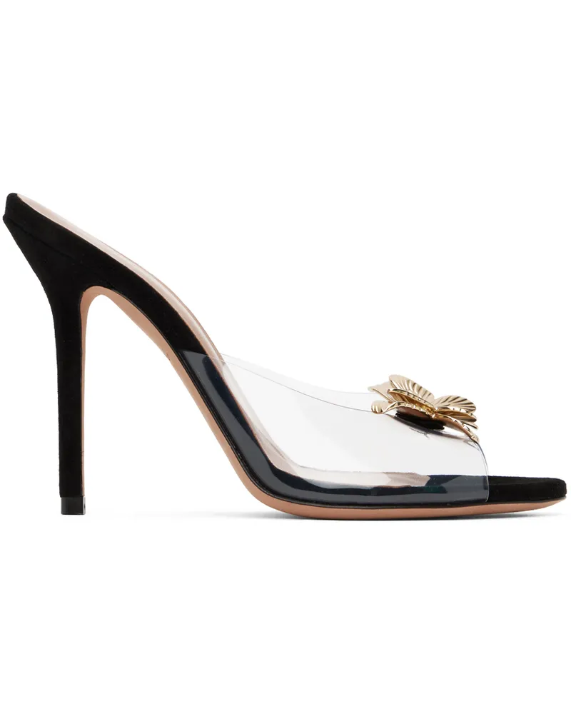 Blumarine Black Dafne Heeled Sandals Pvc
