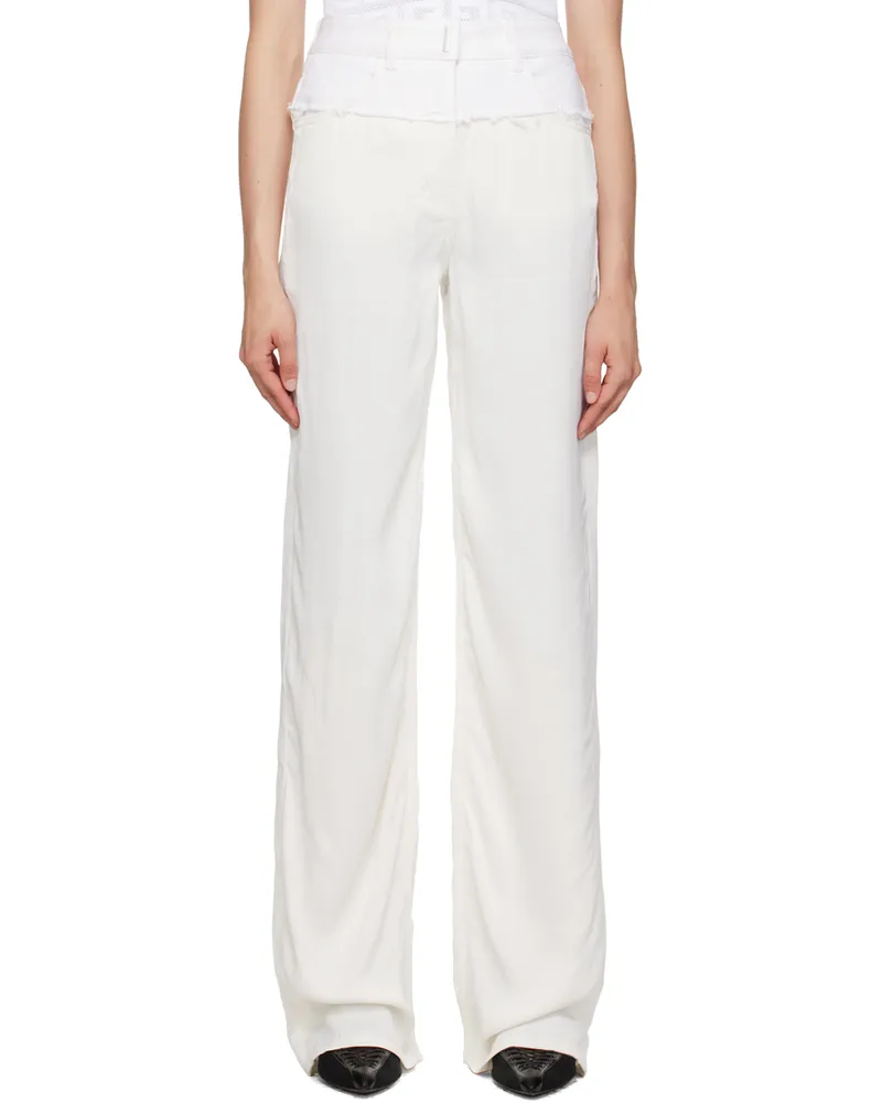 Givenchy White Oversized Jeans 100