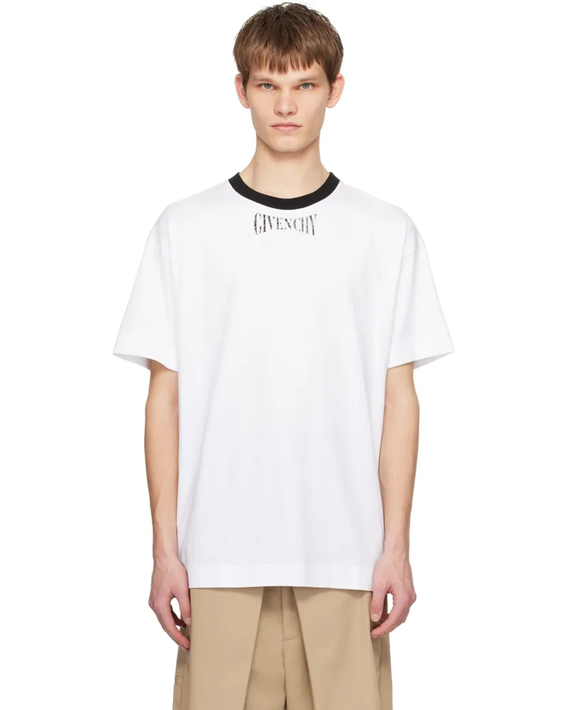 Givenchy White Standard-Fit T-Shirt 100-white
