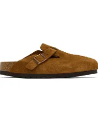 Birkenstock Tan Narrow Boston Soft Footbed Loafers Mink