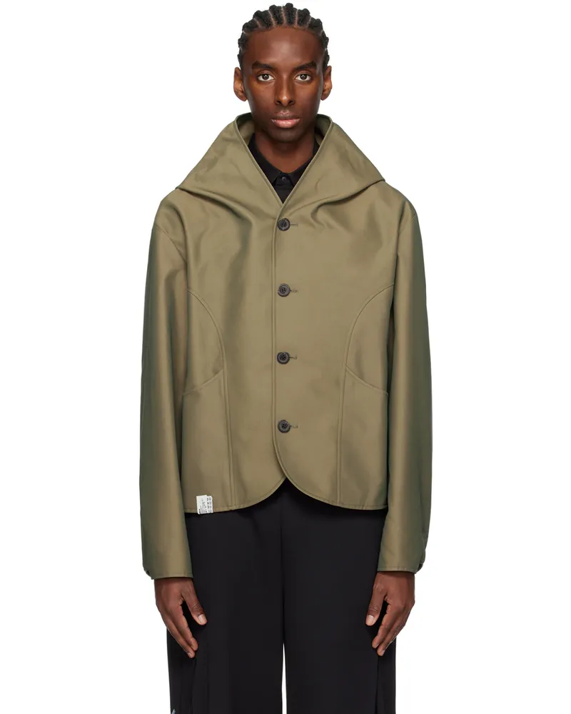Adererror Khaki Collarless Jacket Khaki