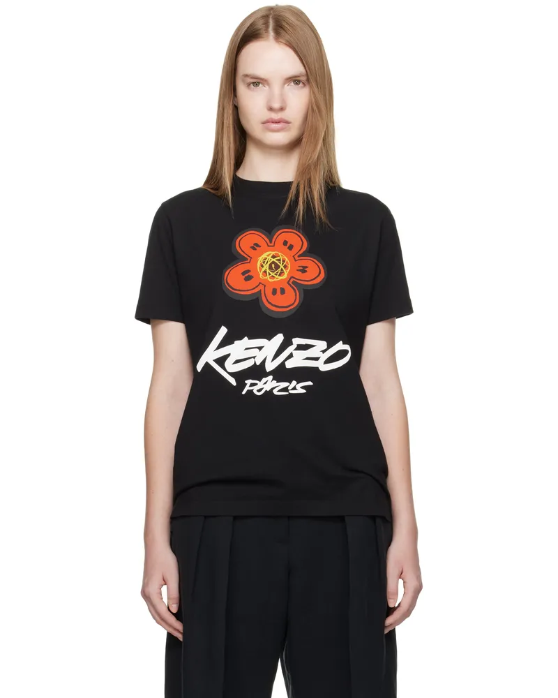 Kenzo Black Kenzo Paris Futura 2000 Edition Loose T-shirt 99j