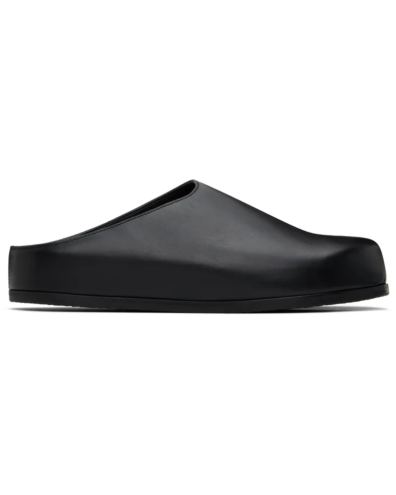 Studio Nicholson Black Wearing Slip-on Loafers Black