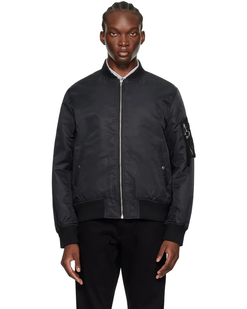 Rag & Bone Black Manston Bomber Jacket Black