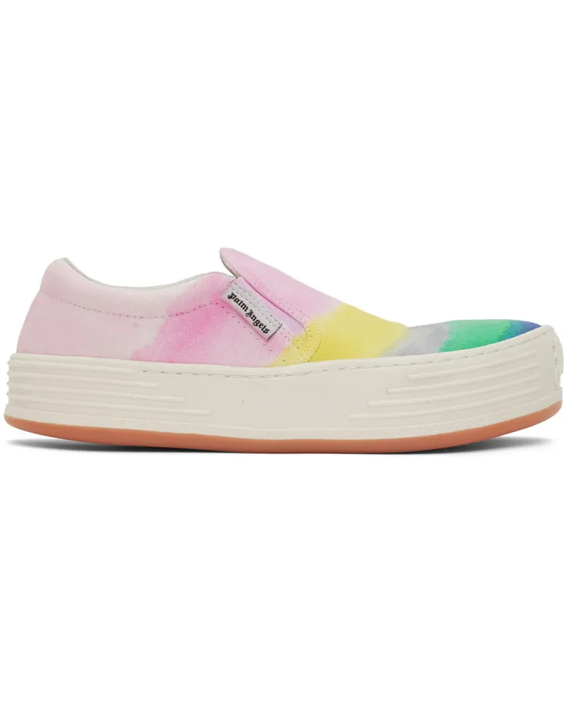Palm Angels Multicolor Canvas Stripe Sneakers Multicolor