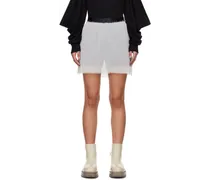 White Layered Shorts