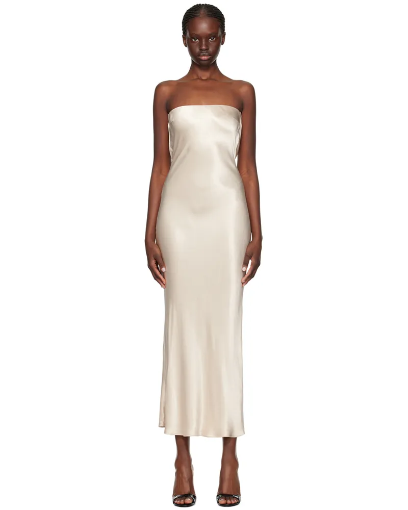 bec & bridge Beige Moon Dance Maxi Dress Sand