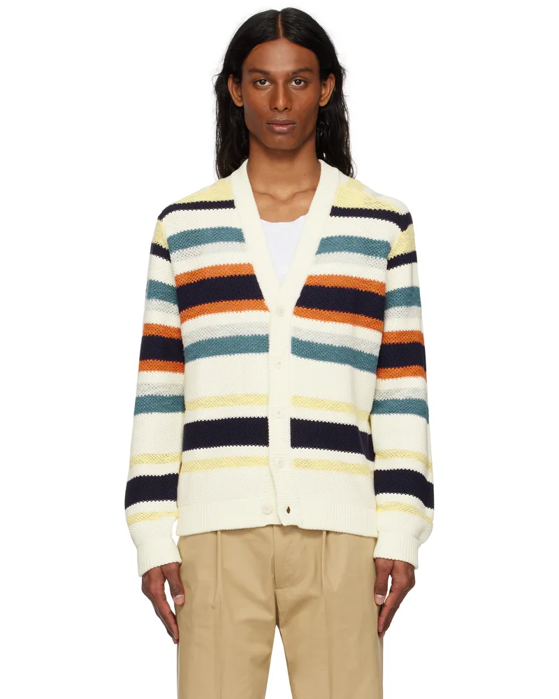 Kitsuné Multicolor Comfort Striped Cardigan 0246