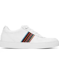 Paul Smith White Leather Fermi Sneakers Whites